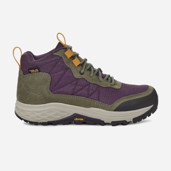 Hungary Teva Ridgeview Mid - Női Túracipő Olivazöld / Lila - 316-MYXHV